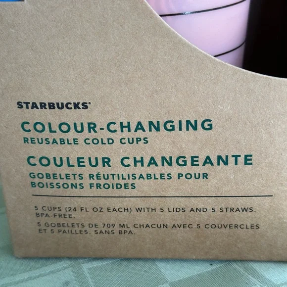 STARBUCKS Color changing reusable cold cups Sold out in minutes - Picture 7 of 8